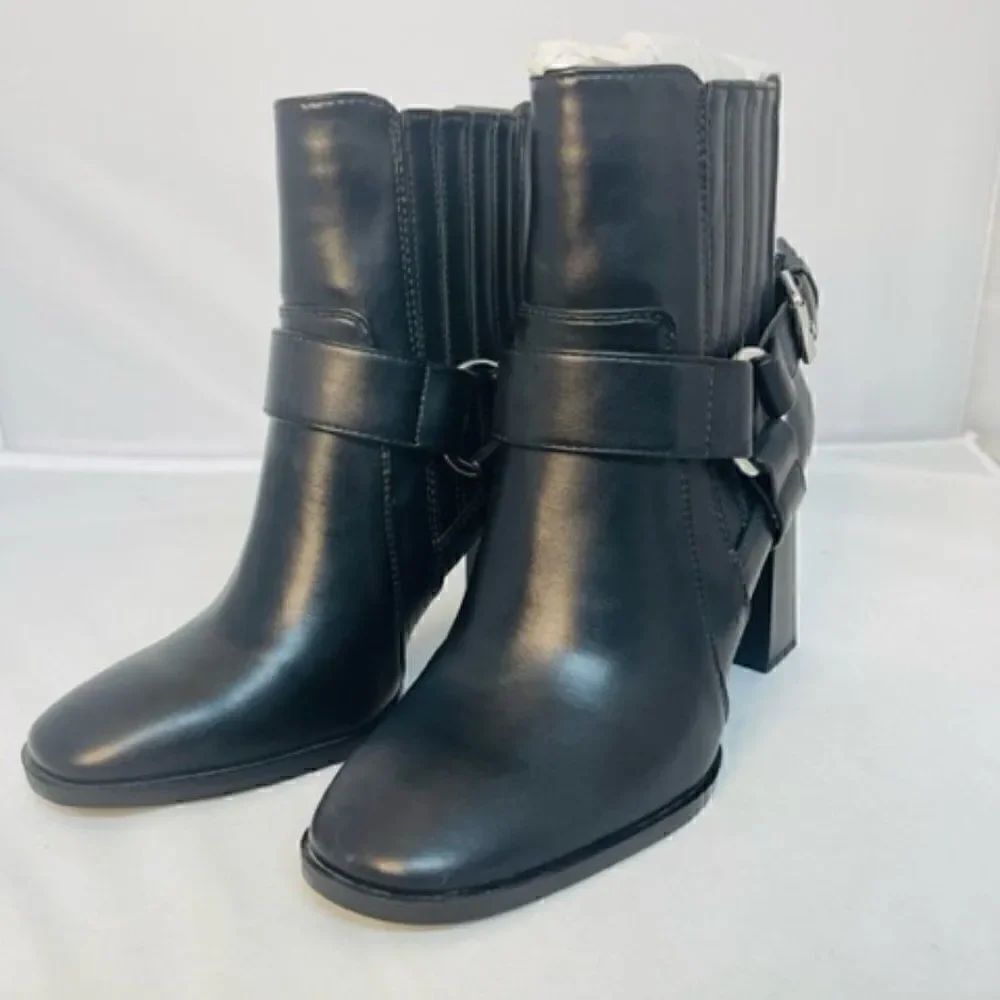 BCBGeneration Agnes Harness Ankle Boot Black Us 7 M  Excellent - New without box